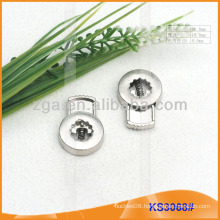 Metal cord stopper or toggle for garments,handbags and shoes KS3068#